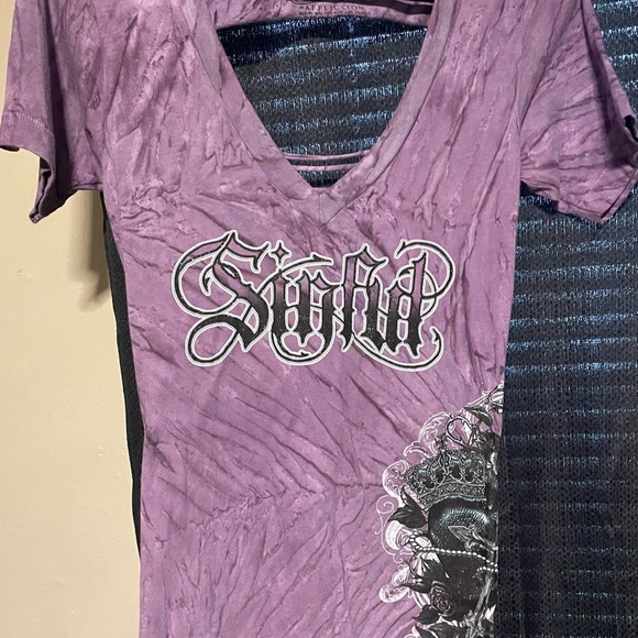 3 affliction shirts 2 medium 1 small - Picture 6 of 6